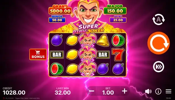 Bonus Hold and Win con moltiplicatori del Joker nella slot Pink Joker